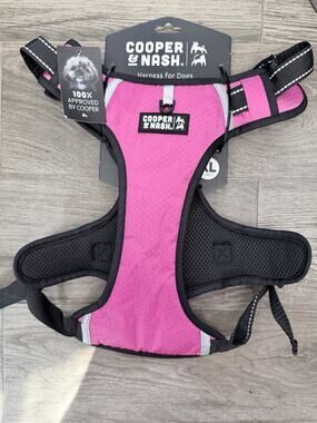 Cooper And Nash, Dog Harness, Pink And Black Extra Large New